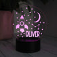 Personalised Kids Space Night Light