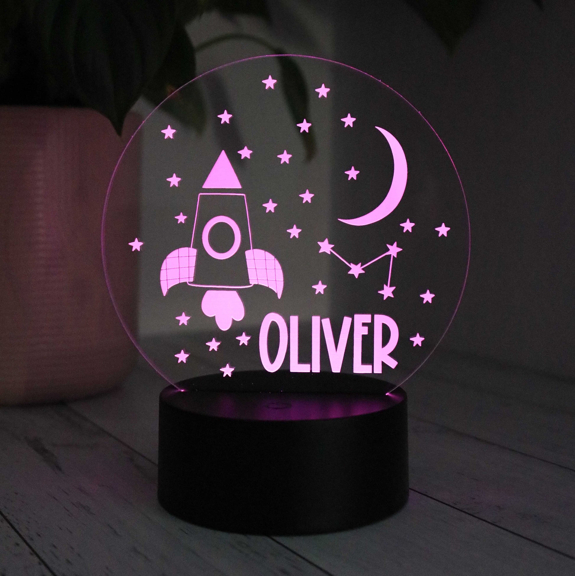 Personalised Kids Space Night Light