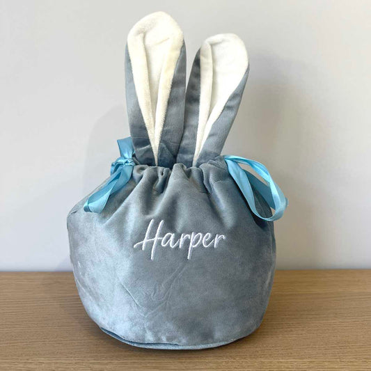 Personalised Easter Bunny Bag - Blue