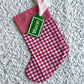 Gingham Christmas Stocking - Red (Stocking Only)