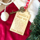 Santa's Magic Key with Wooden Engraved Love Santa Tag