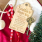 Santa's Magic Key with Personalised Engraved Wooden Tag