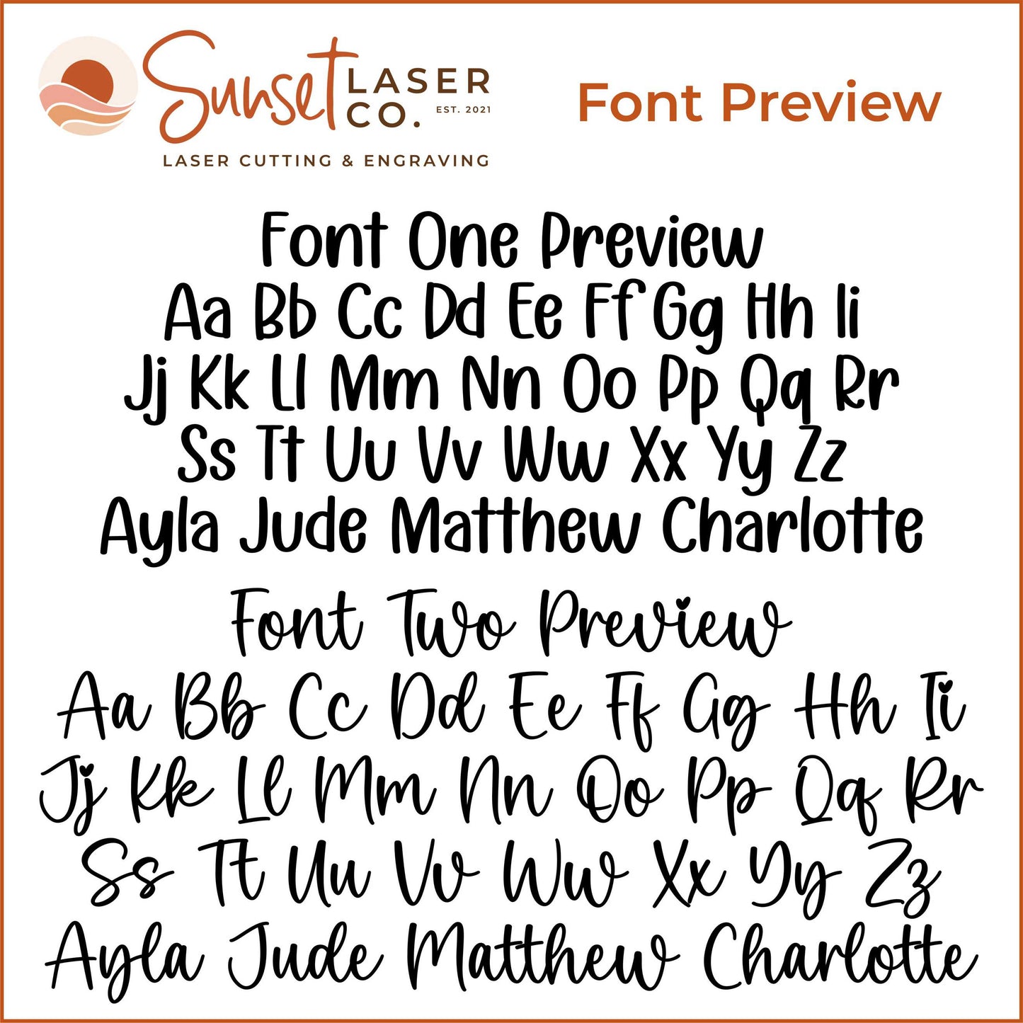 Silicone Sun Teether Font Previews