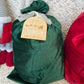 Green Velvet Santa Sack