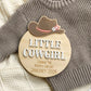 Western Pregnancy Announcement Cowgirl