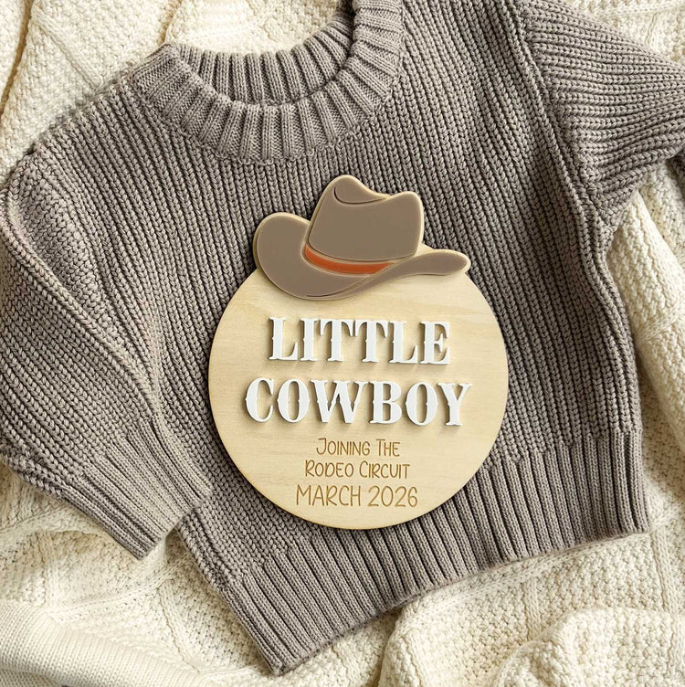 Western Pregnancy Announcement Cowboy