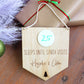 Santa Countdown Flag Sign