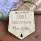 Santa Stop Here Flag Sign