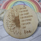 Personalised wooden affirmation plaque for kids