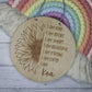 Close-up of engraved positive affirmations