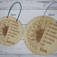 Personalised wooden affirmation plaque sizes