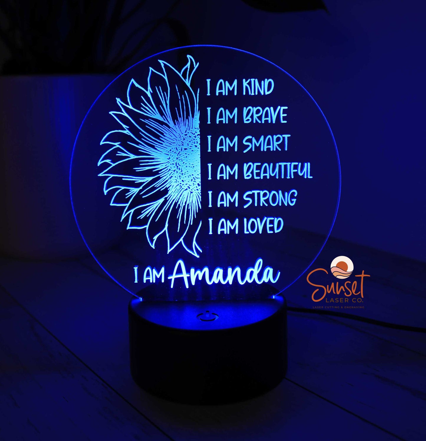 Personalised Night Light - Affirmation