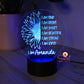 Personalised Night Light - Affirmation