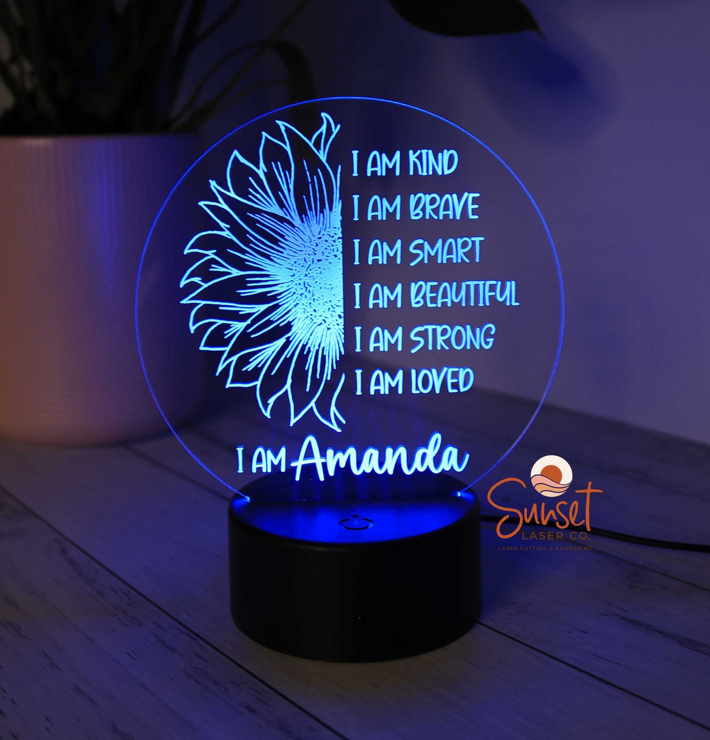 Personalised Night Light - Affirmation