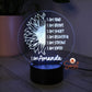 Personalised Night Light - Affirmation