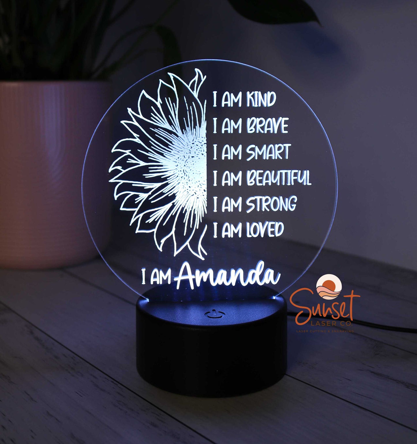 Personalised Night Light - Affirmation