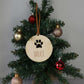 Wooden Personalised Christmas Bauble - Sans-Serif