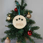Wooden Personalised Christmas Bauble - Sans-Serif