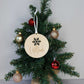 Wooden Personalised Christmas Bauble - Script