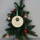 Wooden Personalised Christmas Bauble - Script