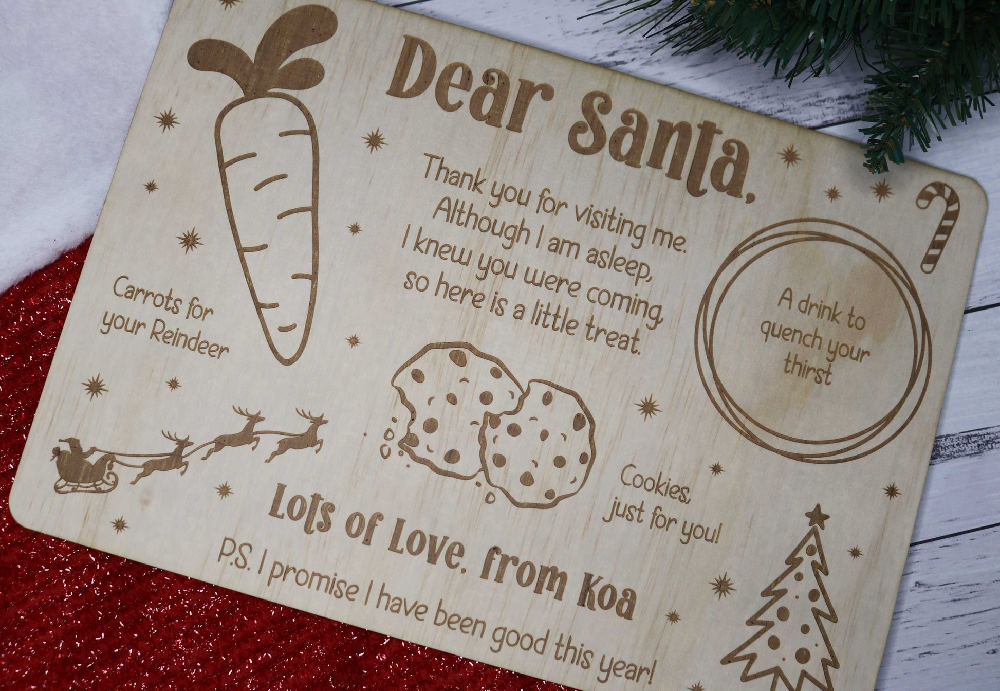 Dear Santa Plate