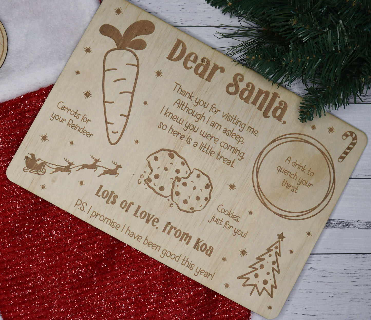 Dear Santa Plate