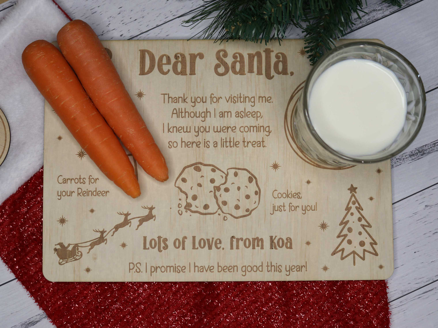 Dear Santa Plate