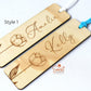 Personalised Wooden Bookmark - Floral