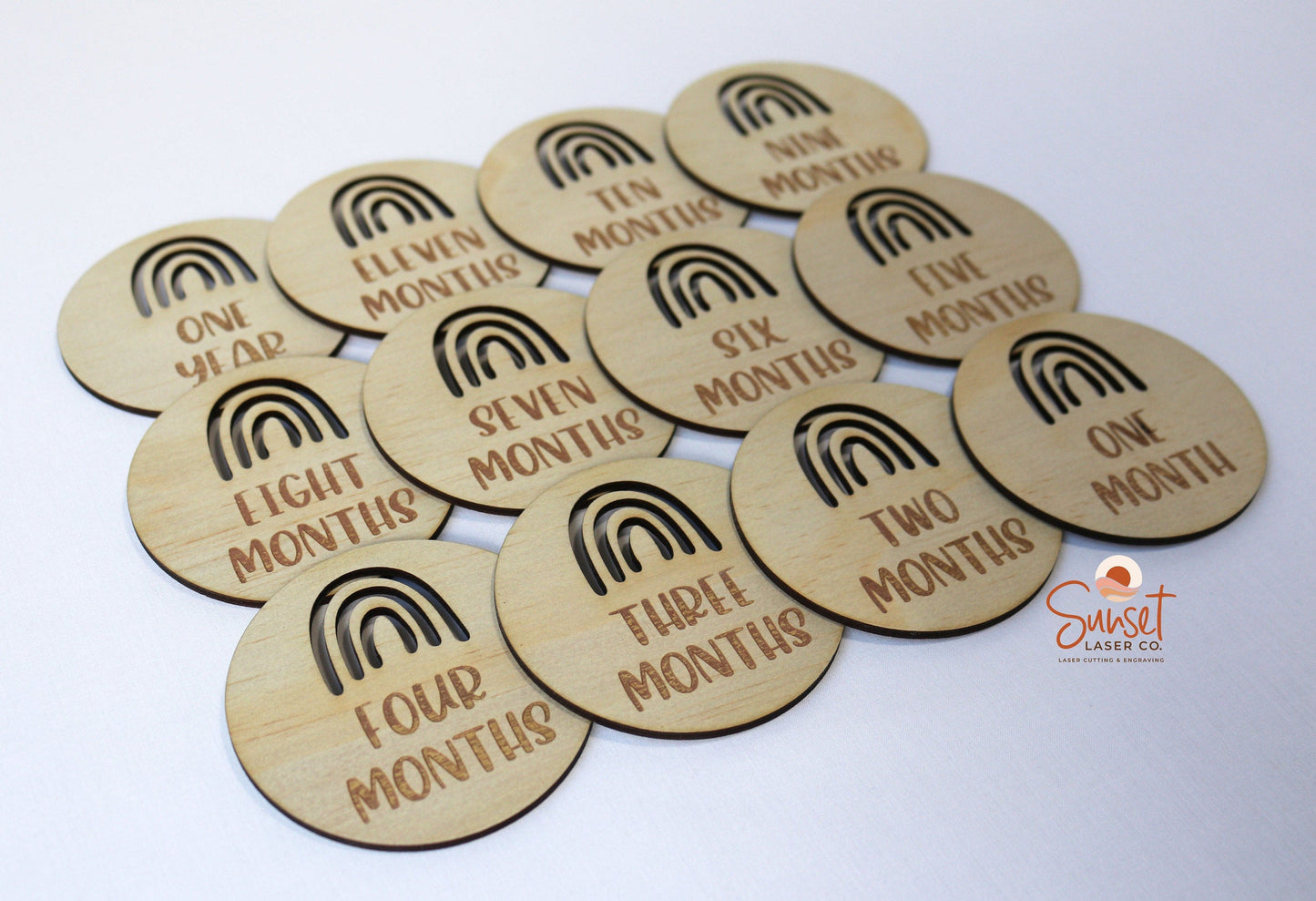 Rainbow Baby Milestone Discs - Cut Base Set