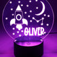 Personalised Night Light - Space