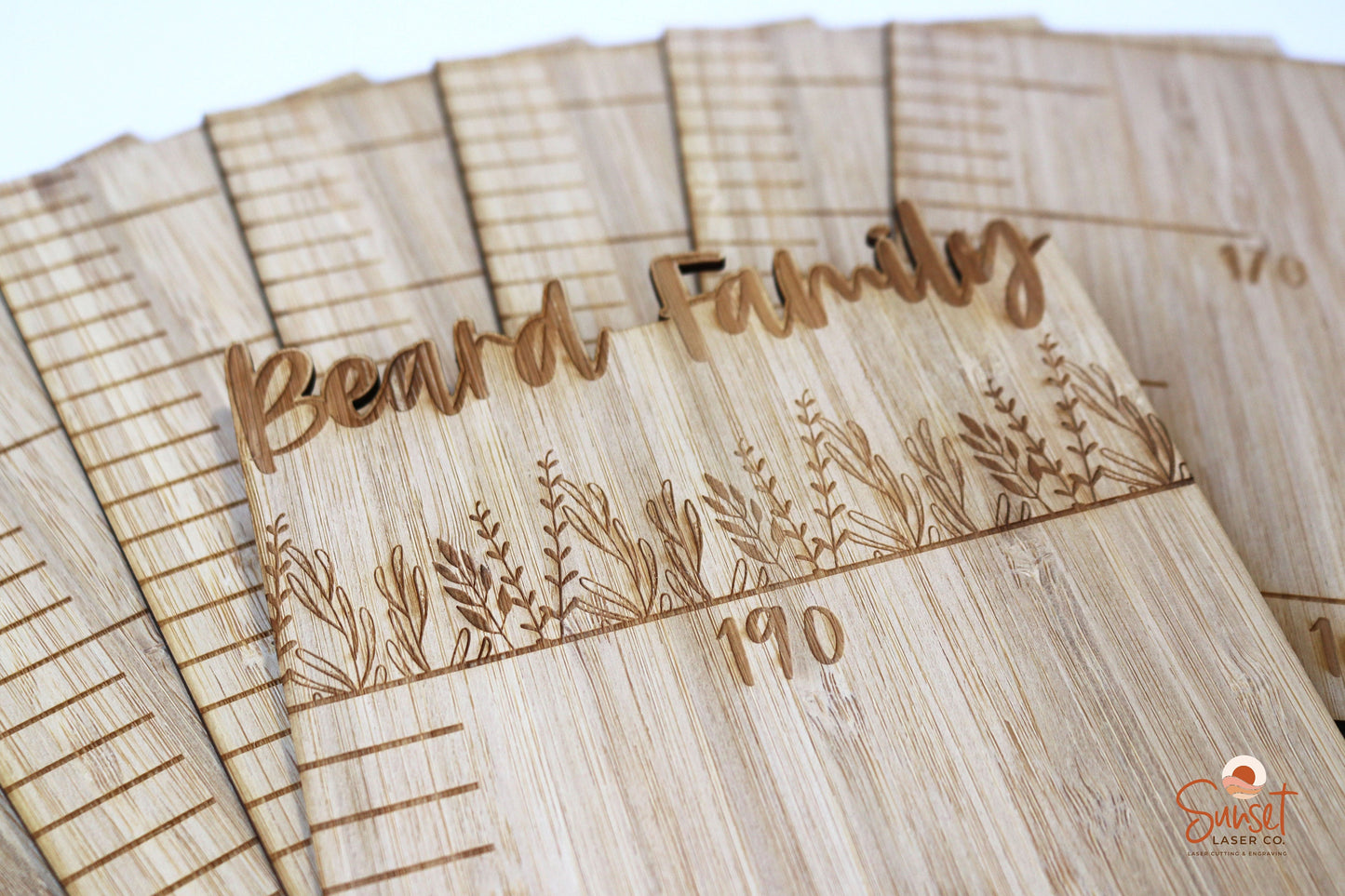 Personalised Bamboo Height Chart