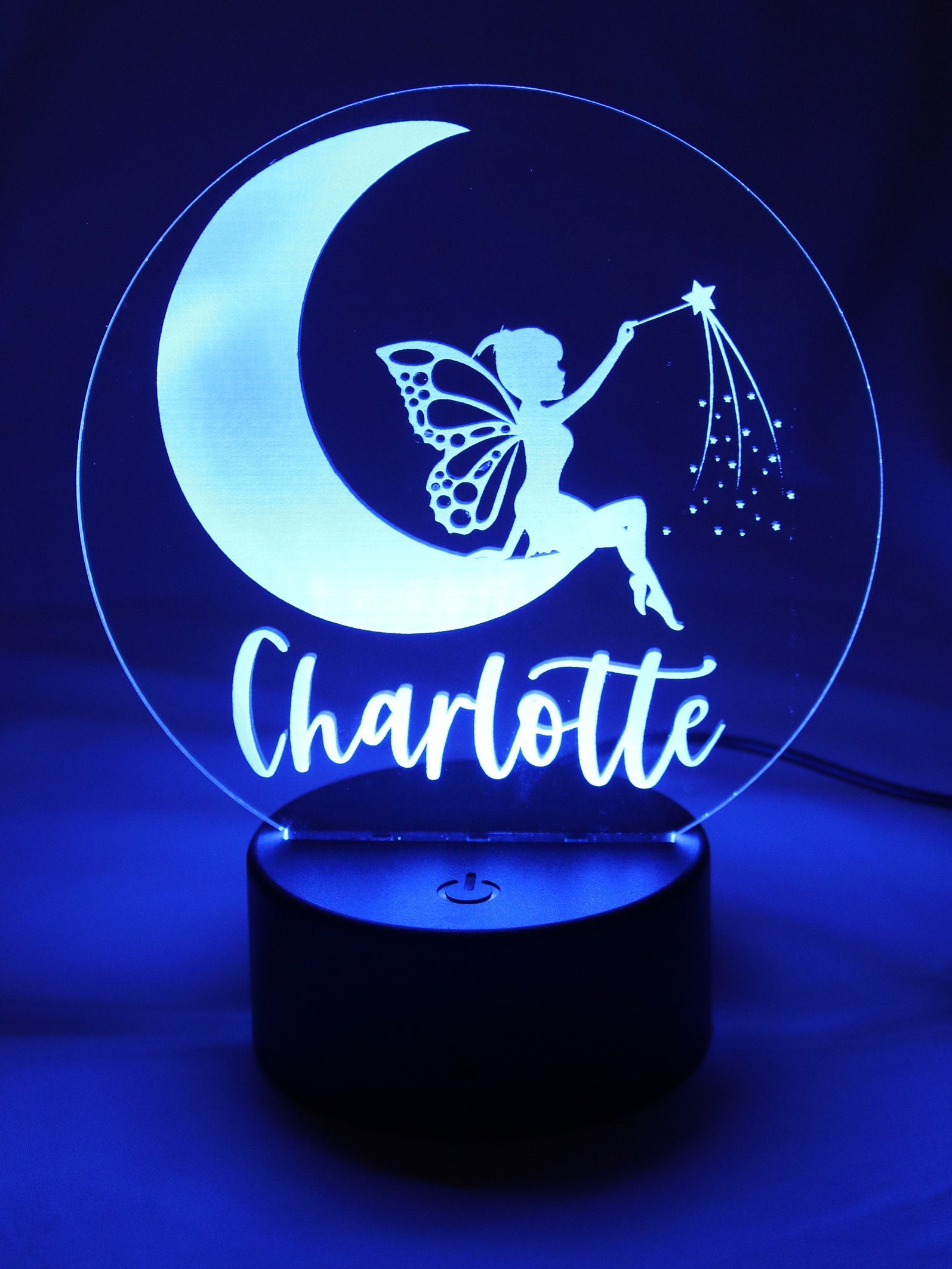 Personalised Night Light - Fairy Moon