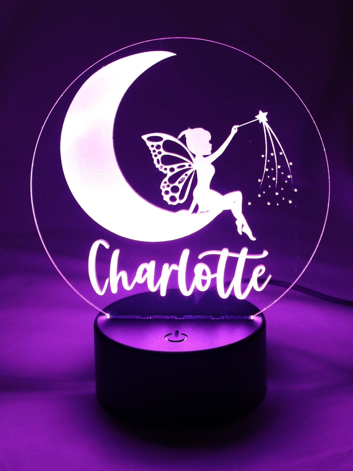 Personalised Night Light - Fairy Moon