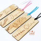 Personalised Wooden Bookmark - Floral