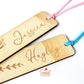 Personalised Wooden Bookmark - Floral