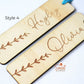 Personalised Wooden Bookmark - Floral