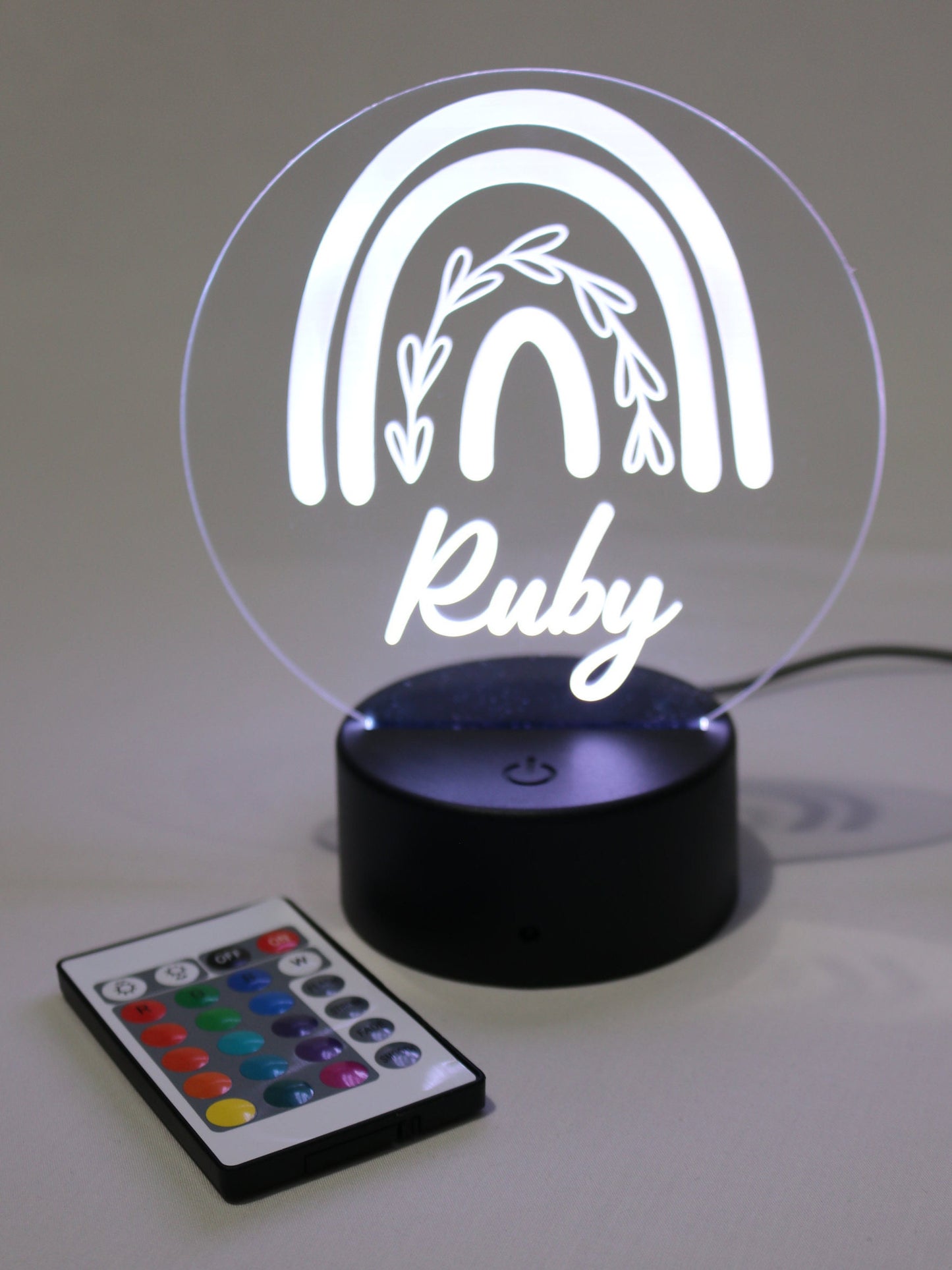 Personalised Night Light - Rainbow