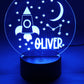 Personalised Night Light - Space