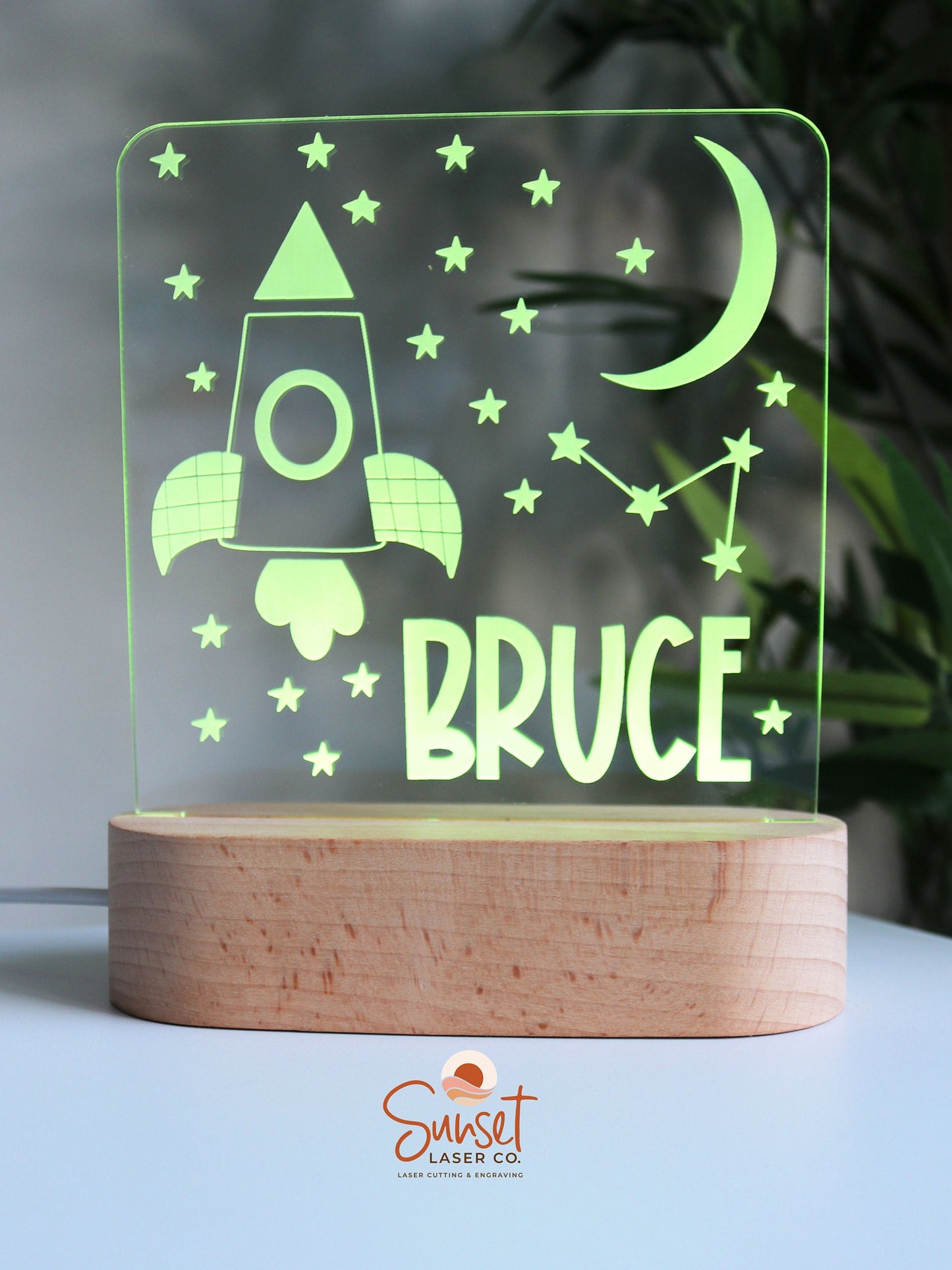 Wooden Space LED Night Light