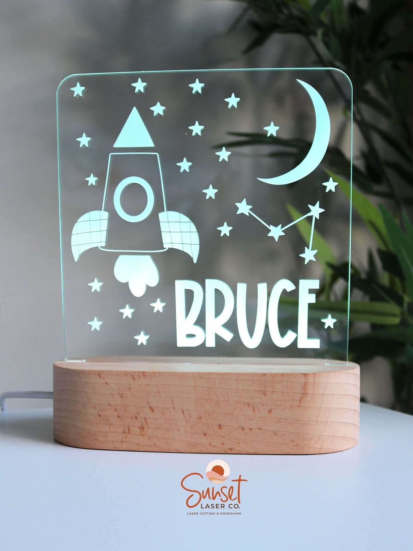 Wooden Space LED Night Light