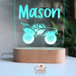 Wooden Personalised Night Light - Monster Truck