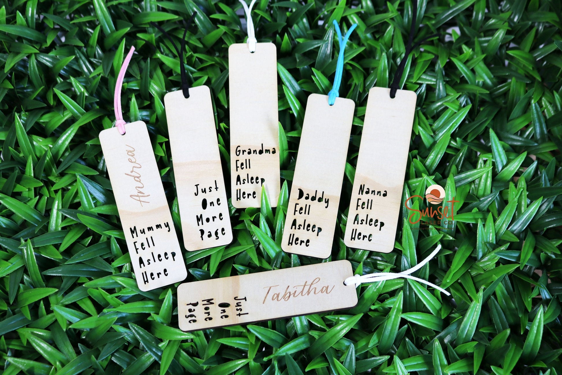 Personalised Wooden Bookmark - Cut Out Phrase