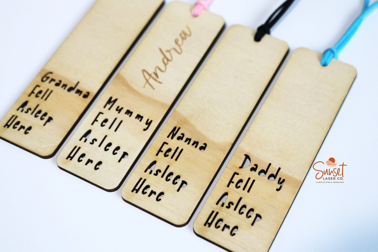 Personalised Wooden Bookmark - Cut Out Phrase