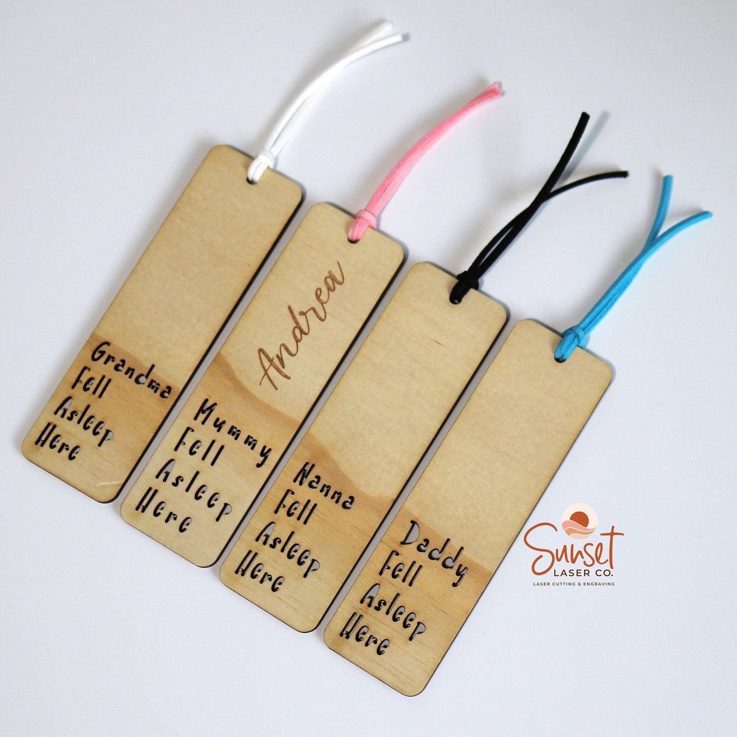 Personalised Wooden Bookmark - Cut Out Phrase