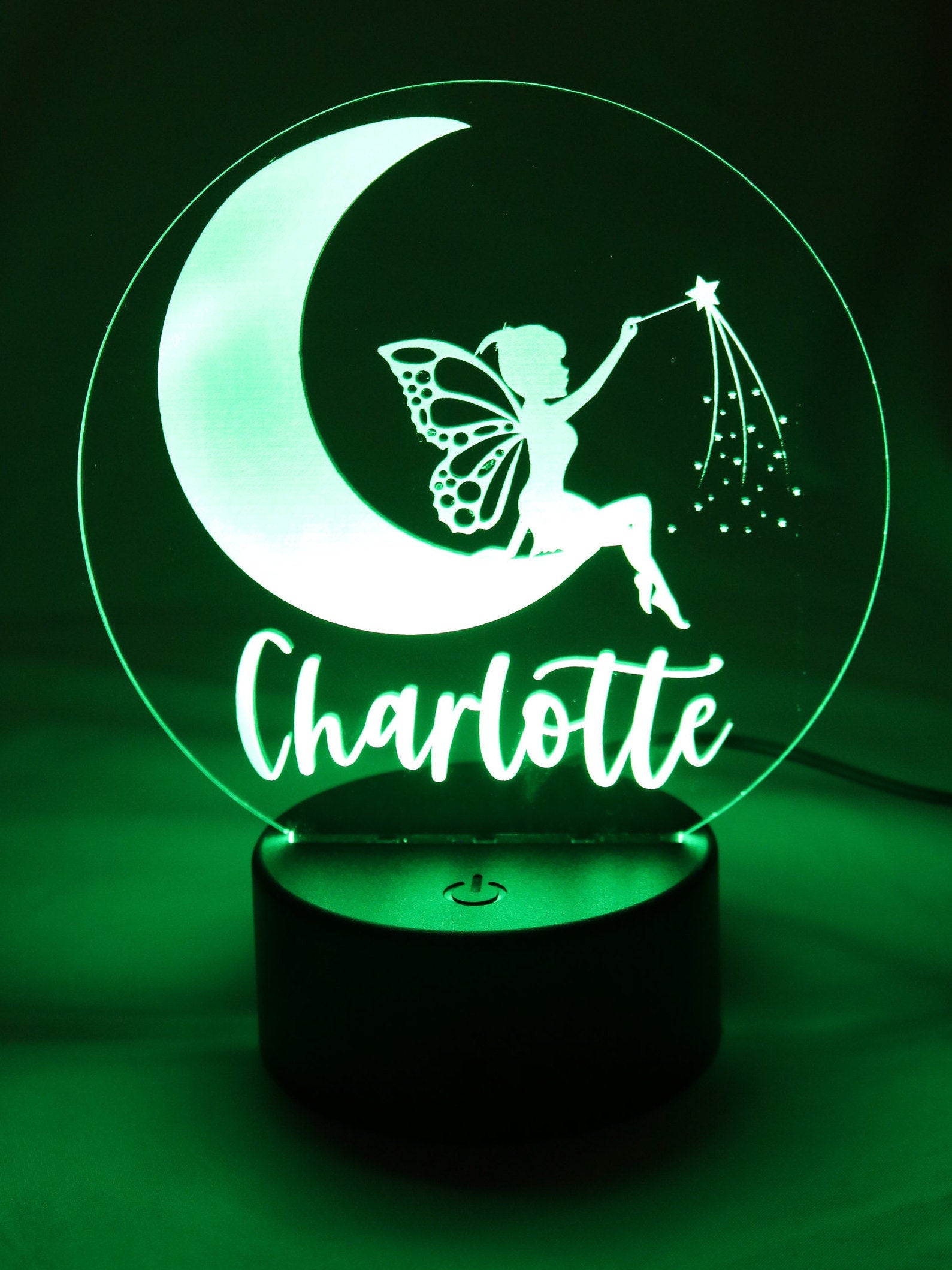 Personalised Night Light - Fairy Moon