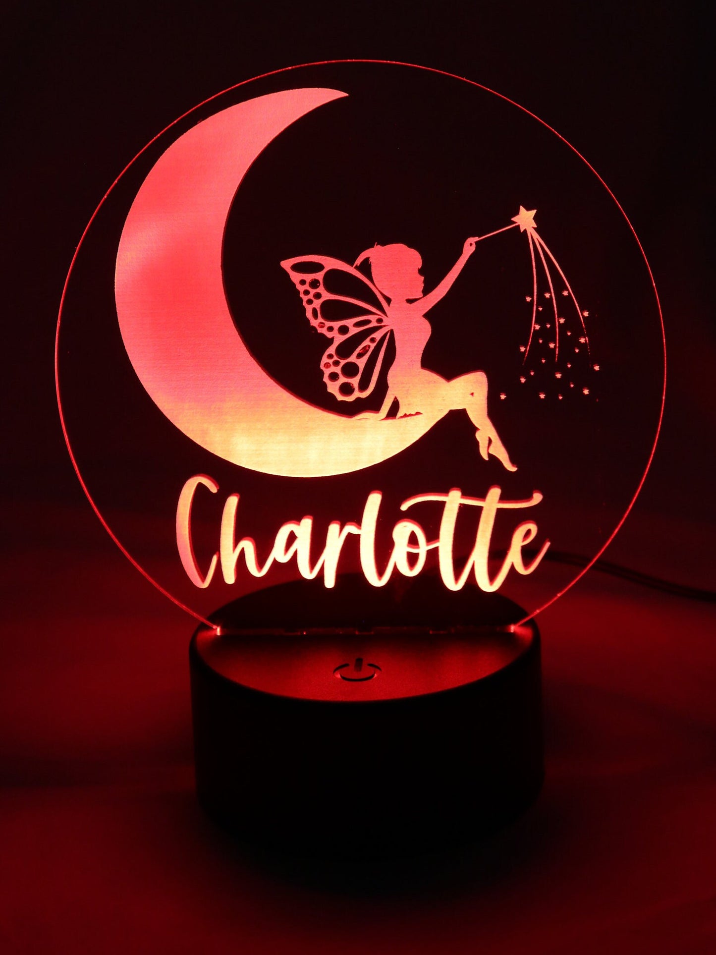 Personalised Night Light - Fairy Moon