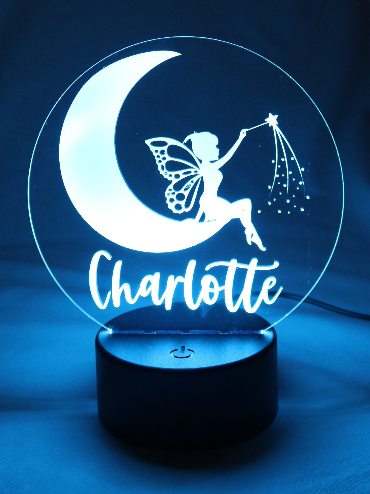 Personalised Night Light - Fairy Moon