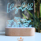 Wooden Personalised Night Light - Floral