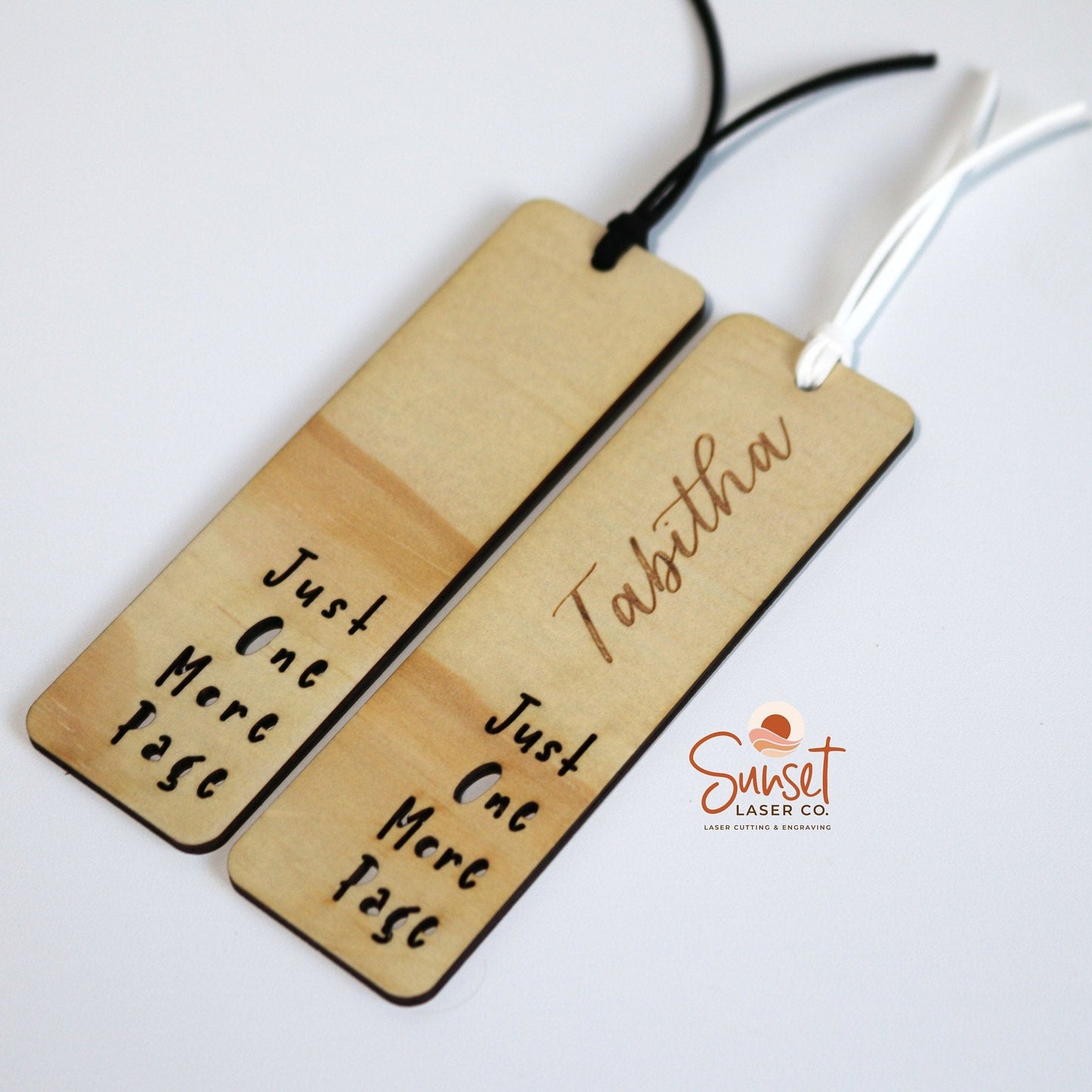 Personalised Wooden Bookmark - Cut Out Phrase