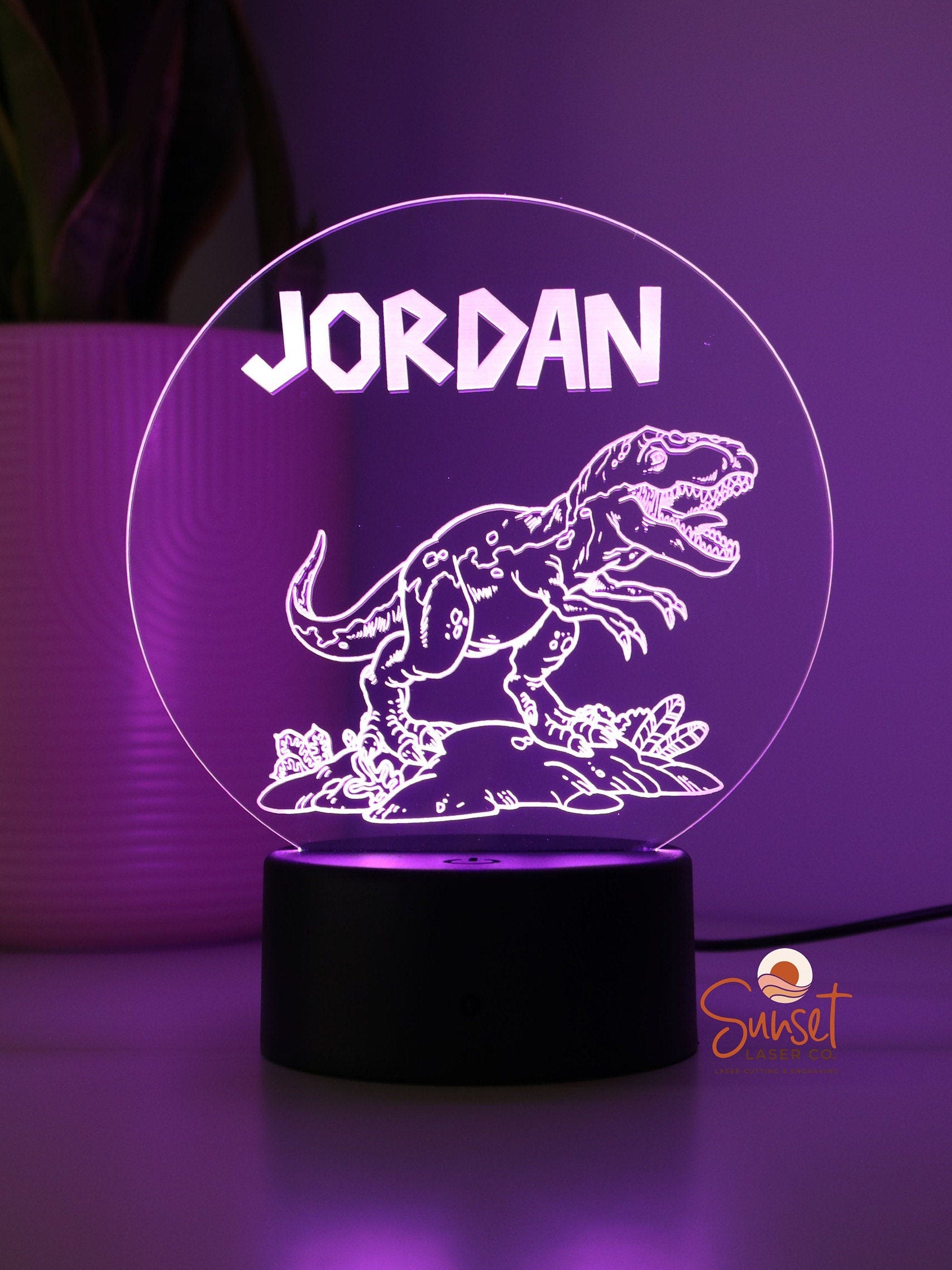 Personalised Night Light - Dinosaur